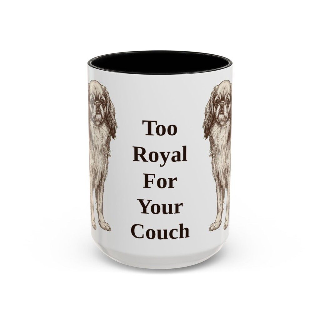 15oz Funny English Toy Spaniel Mug, Vintage Dog Coffee Mug, Dog Lover Gift