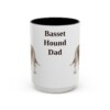 11230029898591303793_2048.jpeg 15oz Basset Hound Dog Dad Mug, Vintage Sketch Coffee Mug, Dog Dad Gift