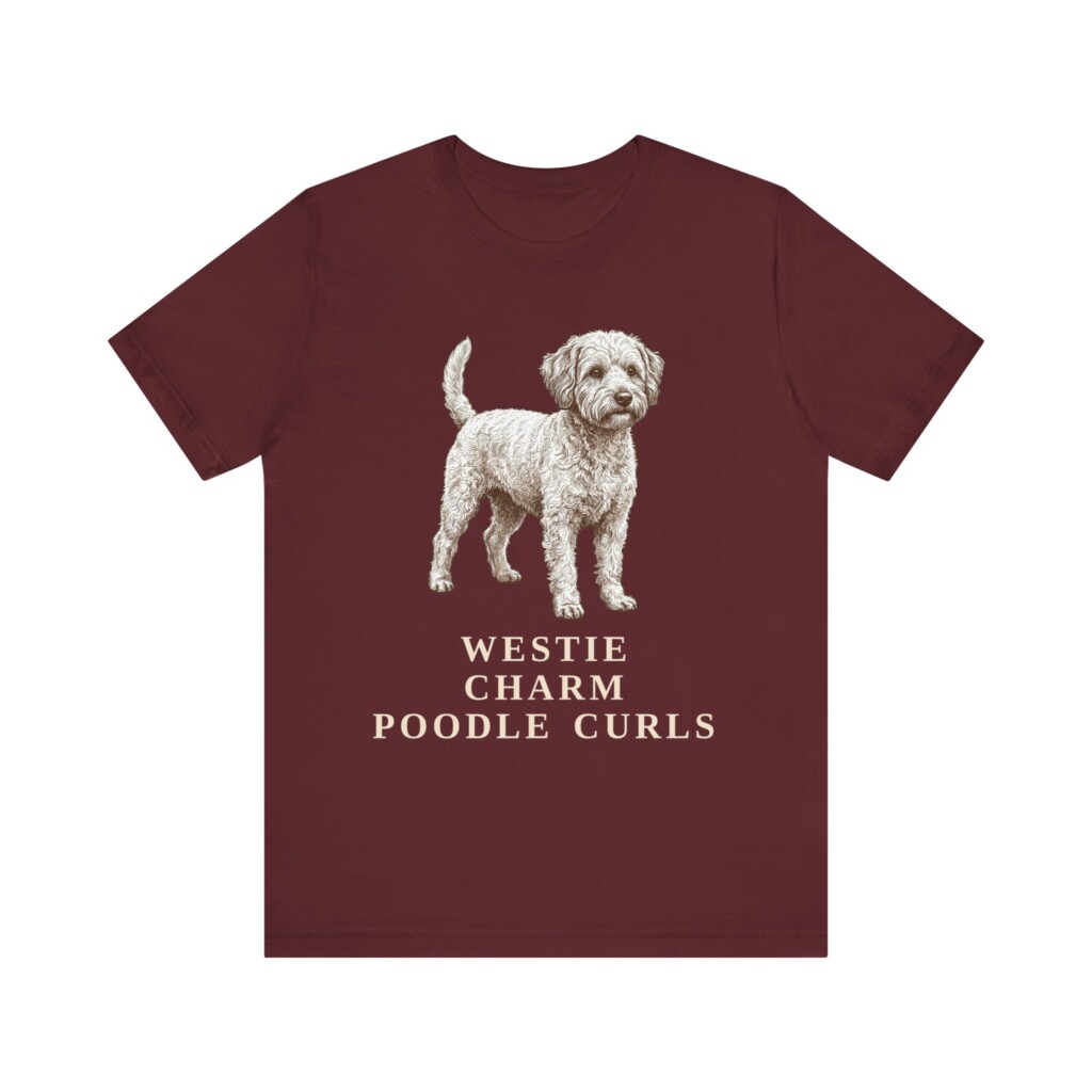 Westiepoo Humor Shirt, Vintage Dog Sketch Tee, Dog Humor Gift