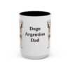 15oz Dogo Argentino Dog Dad Mug, Vintage Sketch Coffee Mug, Dog Dad Gift