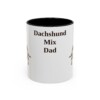 11oz Dachshund Mix Dog Dad Mug, Vintage Sketch Coffee Mug, Dog Dad Gift