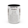 15oz Bouvier des Flandres Mug, Illustrated Dog Breed Facts Coffee Mug, Vintage Dog Keepsake Gift