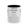 11oz American Staffordshire Terrier Mug, Illustrated Dog Breed Facts Coffee Mug, Vintage Dog Keepsake Gift