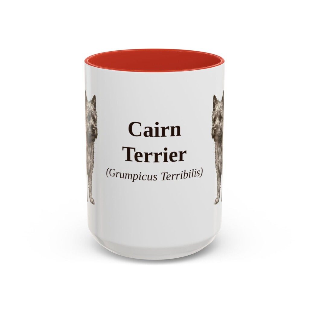 11883243666284743054_2048.jpeg 15oz Cairn Terrier Latin Mug, Vintage Dog Coffee Mug, Dog Lover Gift