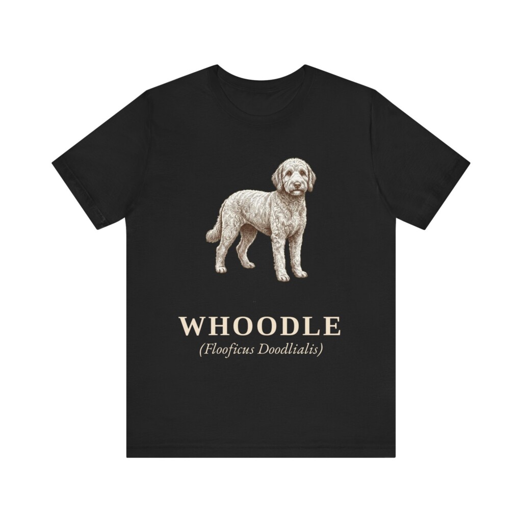 Whoodle Latin Shirt, Vintage Dog Sketch Tee, Dog Latin Gift