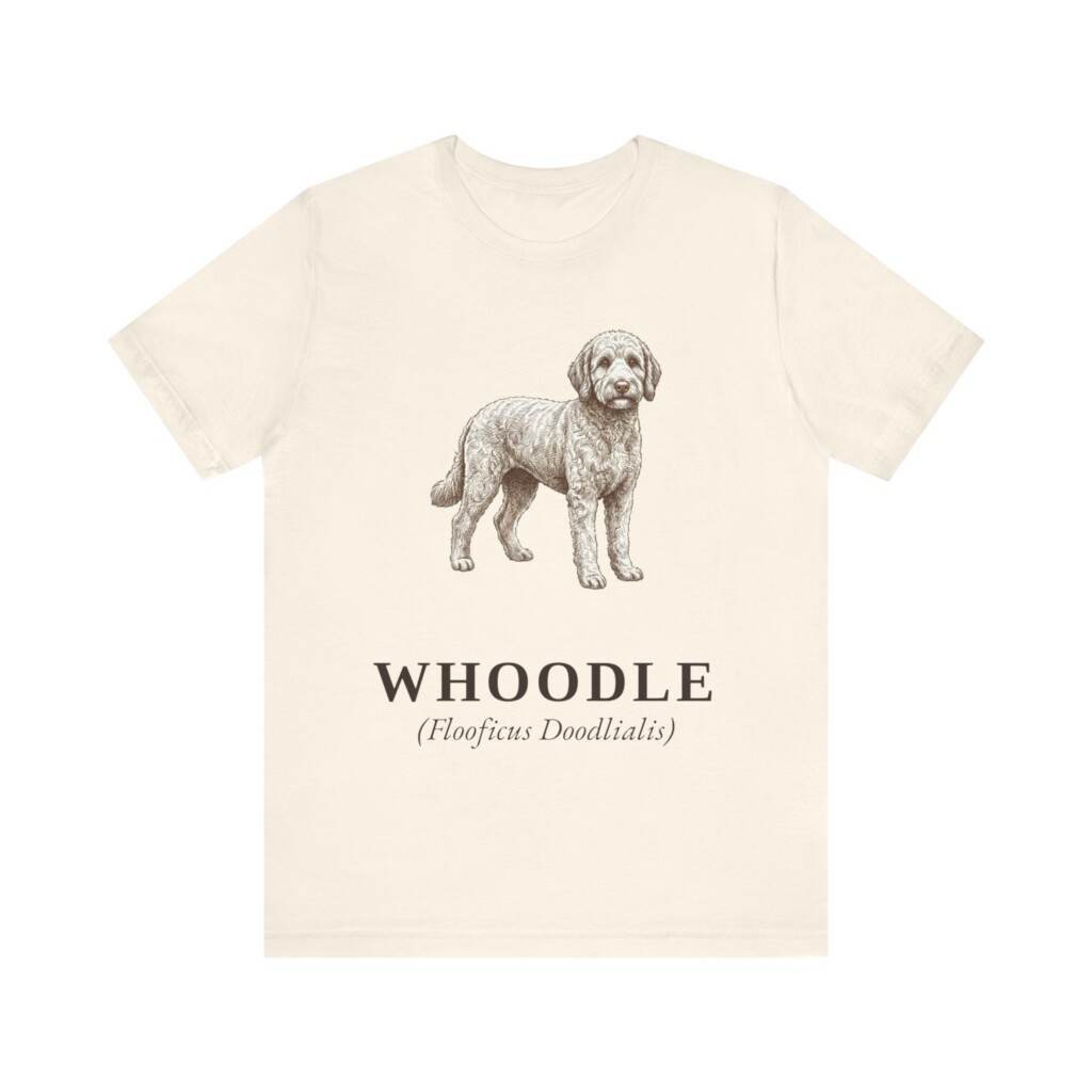 Whoodle Latin Shirt, Vintage Dog Sketch Tee, Dog Latin Gift