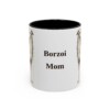 11oz Borzoi Dog Mom Mug, Vintage Sketch Coffee Mug, Dog Mom Gift