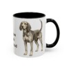 11oz American English Coonhound Mug, Black, right side view