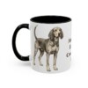 11oz American English Coonhound Dog Dad Mug, Black, left side view