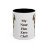 11oz Funny American English Coonhound Mug, Black, front view