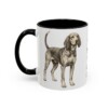 11oz Funny American English Coonhound Mug, Black, left side view