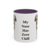 11oz Funny American English Coonhound Mug, Purple, front view