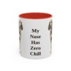 11oz Funny American English Coonhound Mug, Red, front view