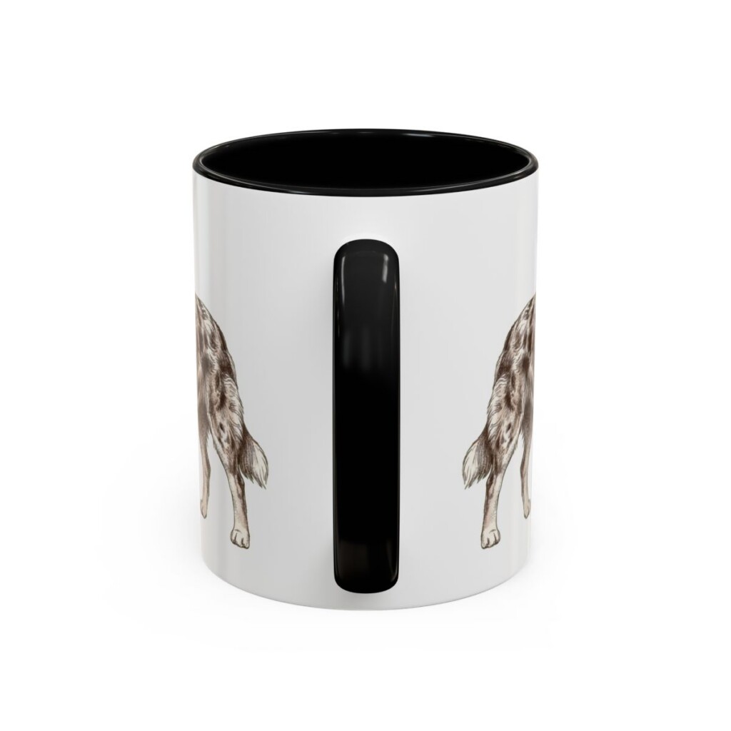 11oz-australian-shepherd-mug-humor-black-back 11oz Funny Australian Shepherd Mug, Black, back view
