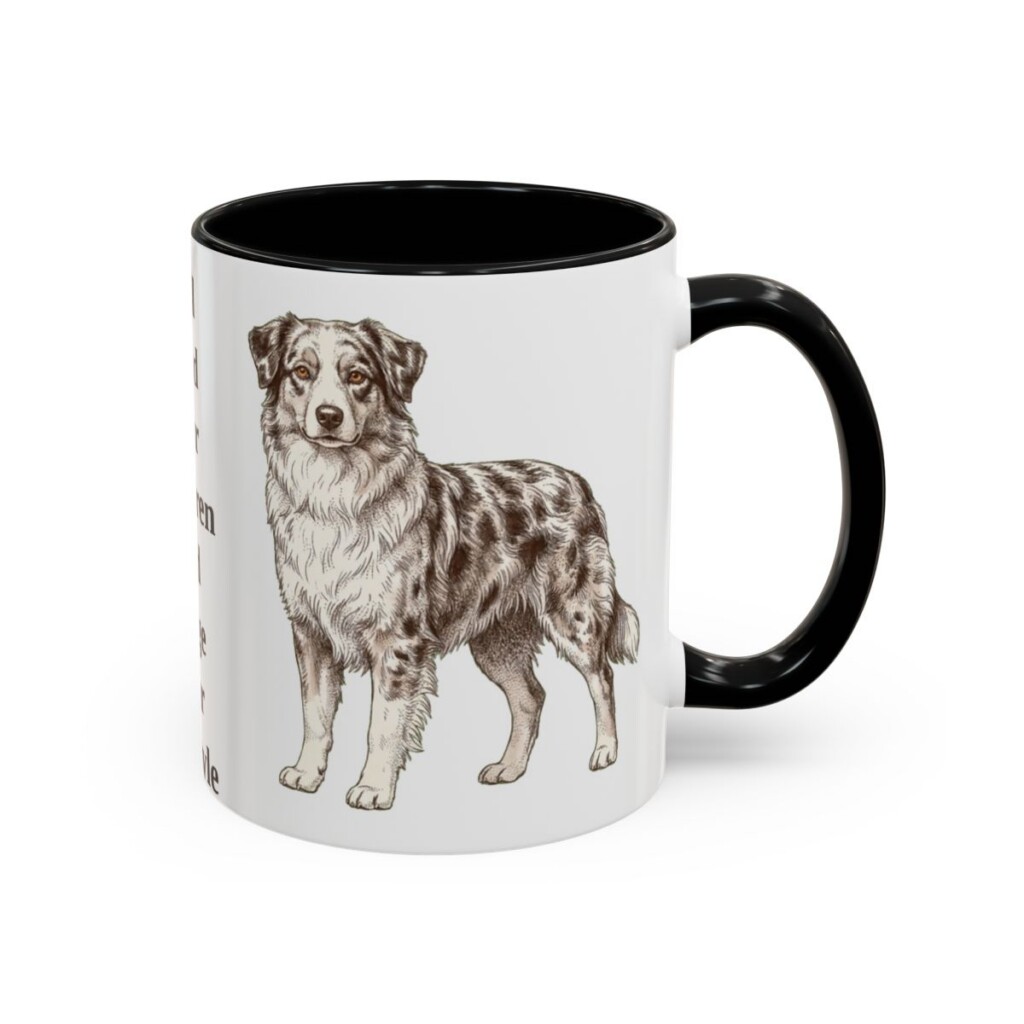 11oz-australian-shepherd-mug-humor-black-right 11oz Funny Australian Shepherd Mug, Black, right side view