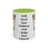 11oz-australian-shepherd-mug-humor-light-green 11oz Funny Australian Shepherd Mug, Light Green, front view