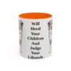 11oz-australian-shepherd-mug-humor-orange 11oz Funny Australian Shepherd Mug, Orange, front view