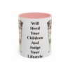 11oz-australian-shepherd-mug-humor-pink 11oz Funny Australian Shepherd Mug, Pink, front view