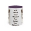 11oz-australian-shepherd-mug-humor-purple 11oz Funny Australian Shepherd Mug, Purple, front view