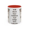 11oz-australian-shepherd-mug-humor-red 11oz Funny Australian Shepherd Mug, Red, front view
