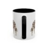 11oz Australian Shepherd Latin Mug, Black, back view