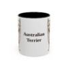 11oz Australian Terrier Mug, Black, front view