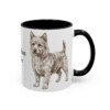 11oz Australian Terrier Mug, Black, right side view