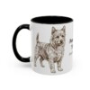 11oz Australian Terrier Latin Mug, Black, left side view