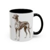 11oz Azawakh Mug, Black, right side view