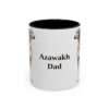 11oz Azawakh Dog Dad Mug, Black, front view