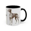 11oz Azawakh Dog Dad Mug, Black, right side view