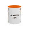 11oz Azawakh Dog Dad Mug, Orange, front view