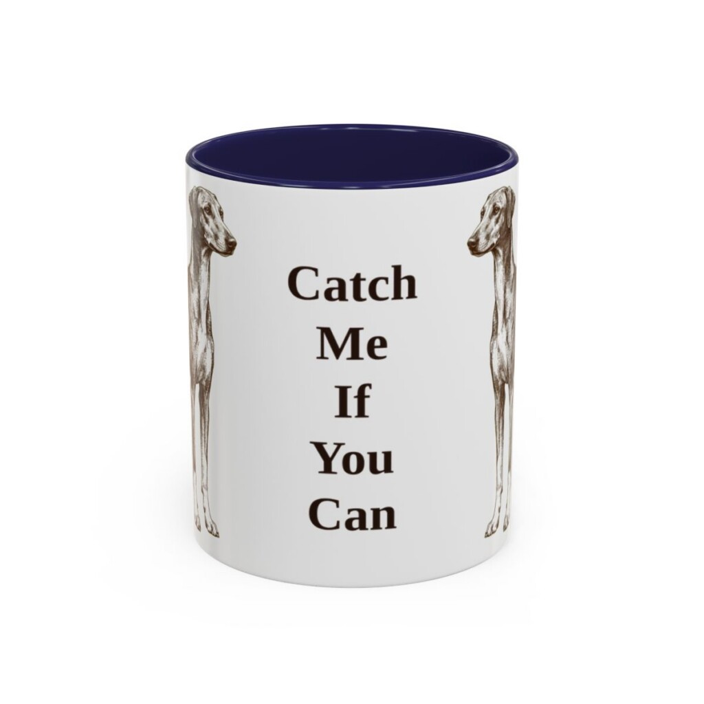 11oz-azawakh-mug-humor-navy 11oz Funny Azawakh Mug, Navy, front view