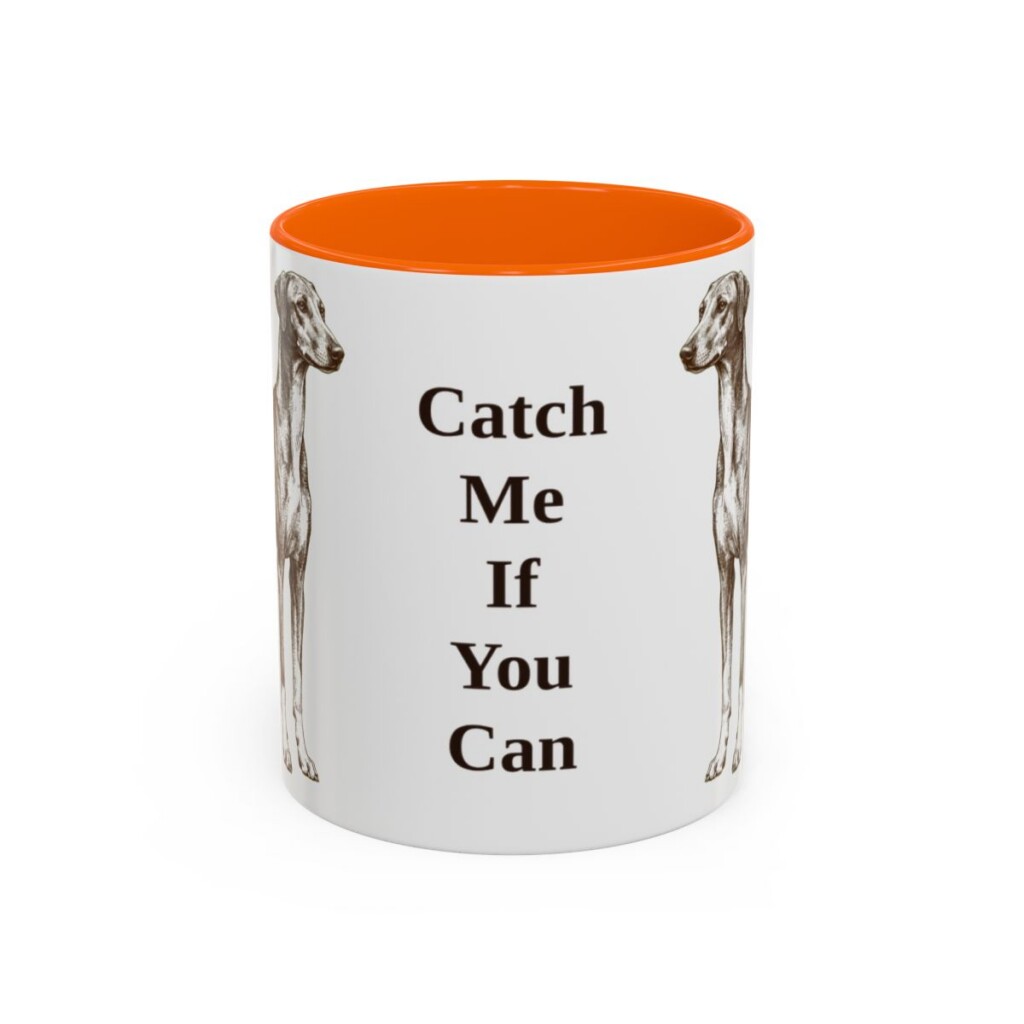 11oz-azawakh-mug-humor-orange 11oz Funny Azawakh Mug, Orange, front view