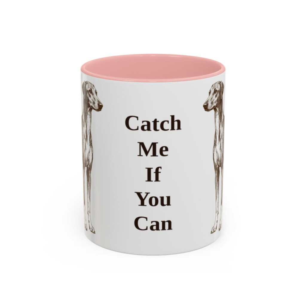 11oz-azawakh-mug-humor-pink 11oz Funny Azawakh Mug, Pink, front view