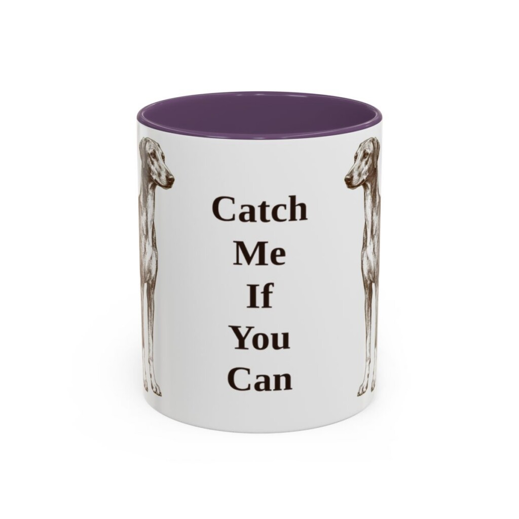 11oz-azawakh-mug-humor-purple 11oz Funny Azawakh Mug, Purple, front view