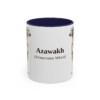 11oz Azawakh Latin Mug, Navy, front view