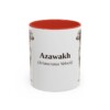 11oz Azawakh Latin Mug, Red, front view