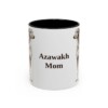 11oz Azawakh Dog Mom Mug, Black, front view