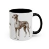11oz Azawakh Dog Mom Mug, Black, right side view
