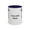 11oz Azawakh Dog Mom Mug, Navy, front view