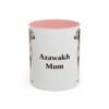 11oz Azawakh Dog Mom Mug, Pink, front view