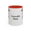 11oz Azawakh Dog Mom Mug, Red, front view