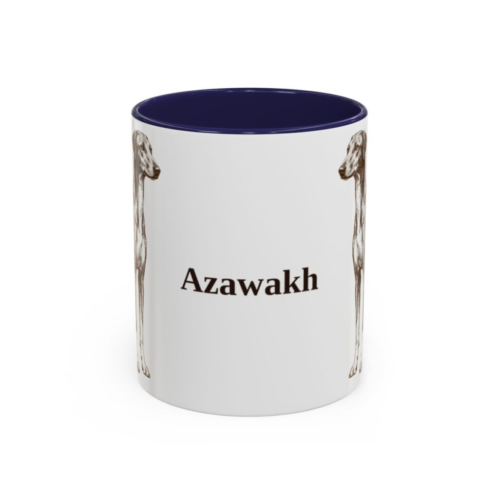 11oz Azawakh Mug, Navy, front view