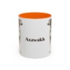 11oz Azawakh Mug, Orange, front view