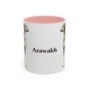 11oz Azawakh Mug, Pink, front view