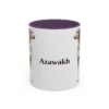 11oz Azawakh Mug, Purple, front view