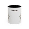 11oz Barbet Mug, Black, front view
