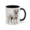 11oz Barbet Dog Dad Mug, Black, right side view