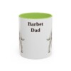11oz Barbet Dog Dad Mug, Light Green, front view